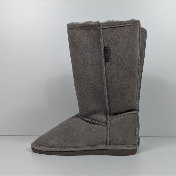Bjorndal Zoe Brown Taupe Suede Fur Lined Boots Women's 8 - Picture 6 of 11